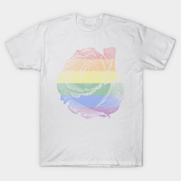 Pride ASCII Rainbow Light Color T-Shirt by ConnerDavis